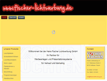 Tablet Screenshot of fischer-lichtwerbung.de